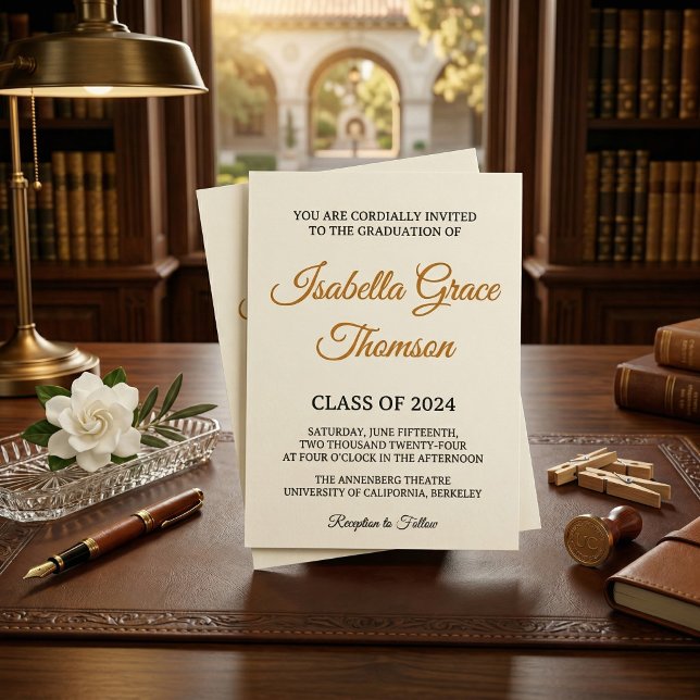 Minimalist Black Serif Typography Class of 2026 Invitation (Minimalist Black Serif Typography Class of 2026 Invitation)