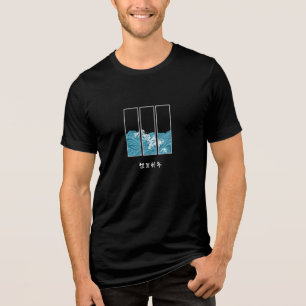 Minimalist Black T-Shirt – Stylish & Comfortable Tri-Blend Shirt