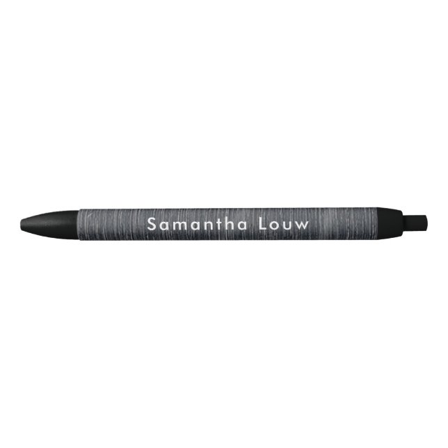 Minimalist black textured black ink pen (Front)