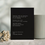 Minimalist Black Typewriter Typography Wedding Invitation<br><div class="desc">Minimalist Black Typewriter Typography Wedding Invitation with RSVP website details.</div>