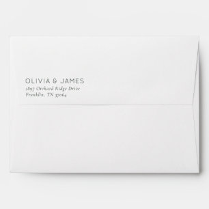 Minimalist Black Typographic Envelope