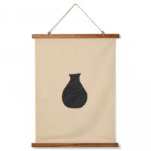 Minimalist black vase