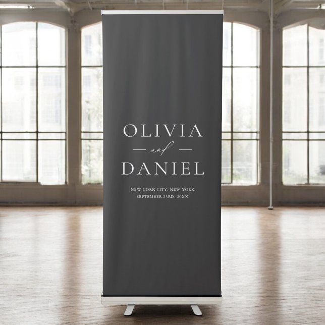 Minimalist Black Wedding Welcome Sign (Creator Uploaded)