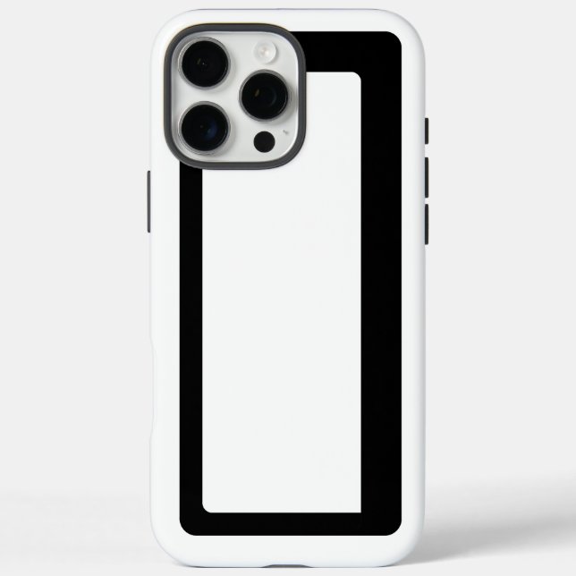 Minimalist Black & White Abstract Outline Case-Mate iPhone Case (Back)