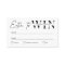 Minimalist Black & White Business Raffle Ticket