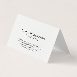 Minimalist Black White Charming Modern Chic Business Card