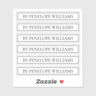 Minimalist Black & White Custom Brand Label