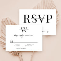 Minimalist Black & White Dinner Business Event