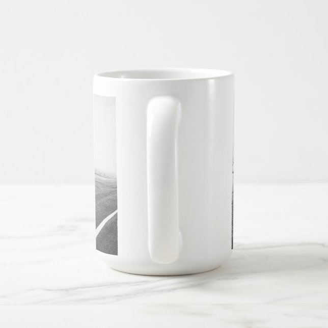 Minimalist Black & White Inspirational Wall Art Coffee Mug (Handle)