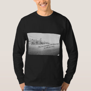 Minimalist Black & White Inspirational Wall Art T-Shirt