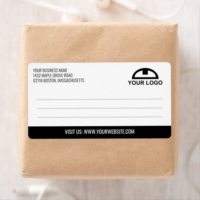 Minimalist Black White Logo Practical Shipping (Insitu)