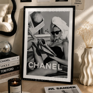Minimalist Black & White Monochrome Fashion Poster