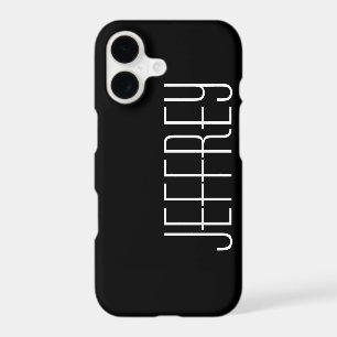 Minimalist, Black & White, Personalised Jumbo Name