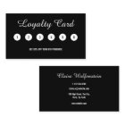 Minimalist Black White Professional Loyalty Card
