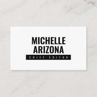 Minimalist Black & White Professional Modern Enclosure Card