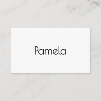 Minimalist Black & White Professional Modern Name Enclosure Card