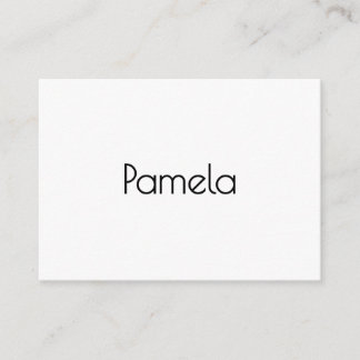 Minimalist Black & White Professional Modern Name Enclosure Card