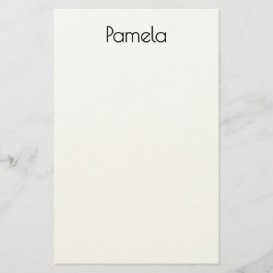 Minimalist Black & White Professional Modern Name Stationery