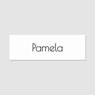 Minimalist Black & White Professional Modern Name Tag