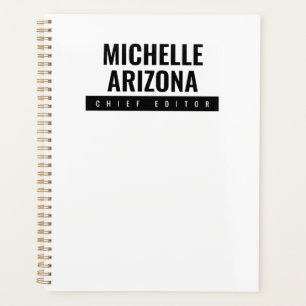 Minimalist Black & White Professional Modern Planner