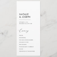 Minimalist Black & White Simple Catholic Wedding