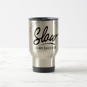 Minimalist Black White Slow Living Art Mug