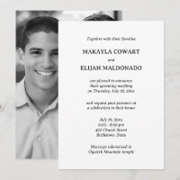 Minimalist Black & White Temple Wedding Reception