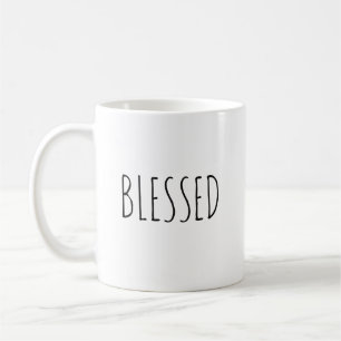 Minimalist Blessed Coffee Mug