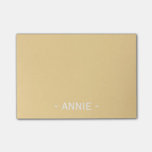 Minimalist Blonde Yellow Customisable 4" x 3" Post-it Notes