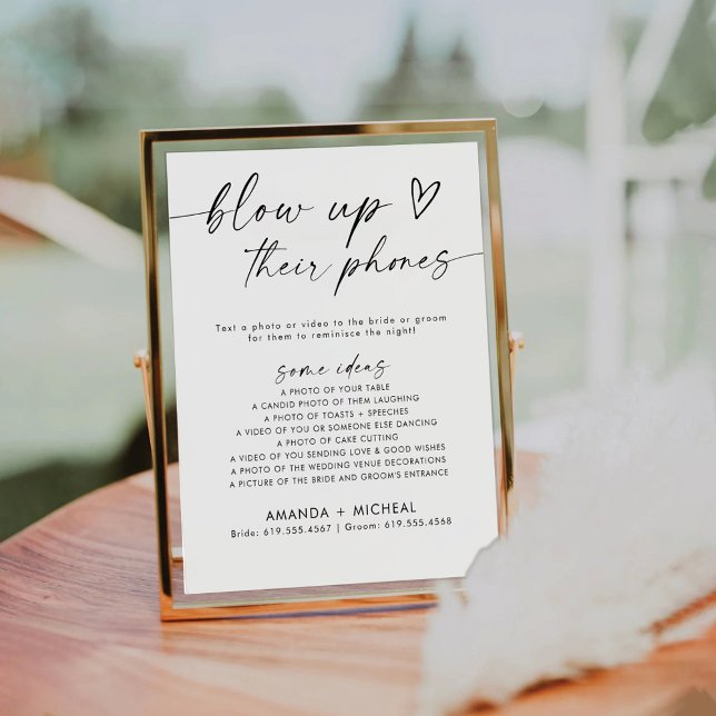 Minimalist Blow Up Their Phone Sign (Creator Uploaded)