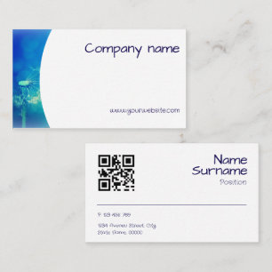 Minimalist blowball photography QR Business Card