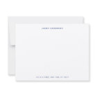 Minimalist Blue and white Personalised Flat