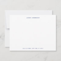 Minimalist Blue and white Personalised Flat