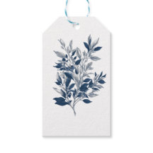 Minimalist Blue Botanical Nature Design