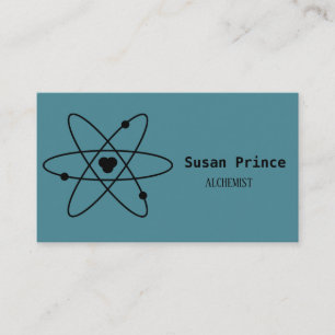 Minimalist blue business card