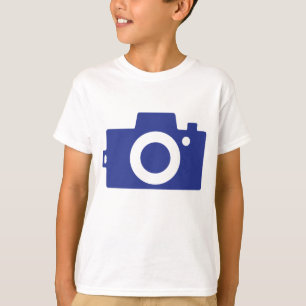Minimalist Blue Camera T-Shirt