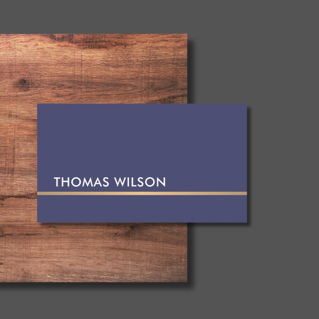 Minimalist Blue Copper Line Attorney Business Card (Creator Uploaded)