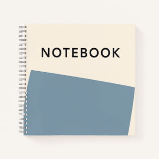 Minimalist Blue Notebook