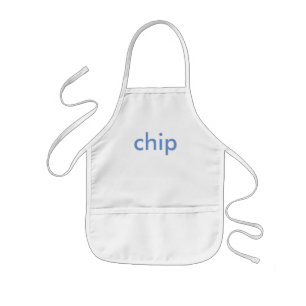 Minimalist Blue Personalised Kids Apron