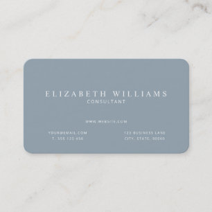 Minimalist Blue Professional Business Card