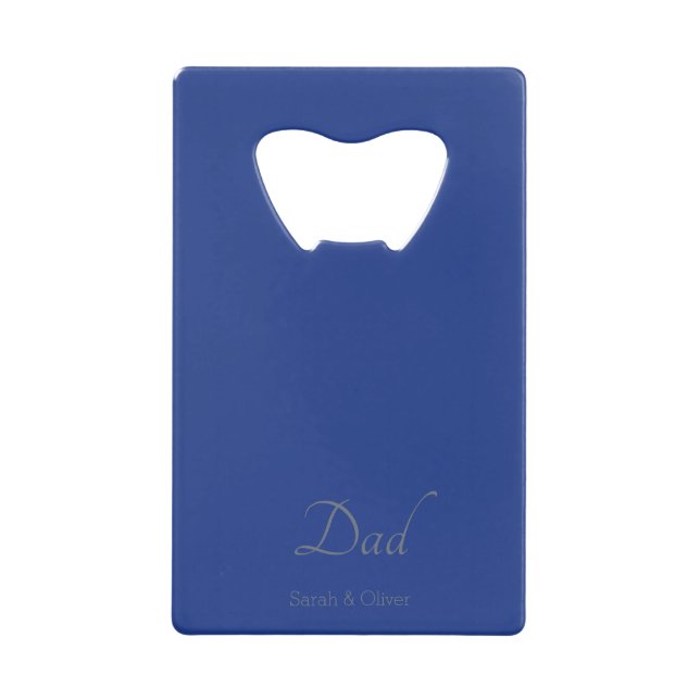 Minimalist Blue & Silver "Dad" Custom -  (Front)