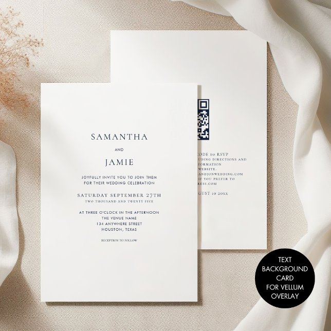 Minimalist Blue Text Background for Vellum Overlay Invitation (Creator Uploaded)