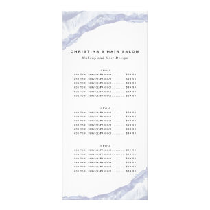 Minimalist Blue Watercolor Business Rack Card