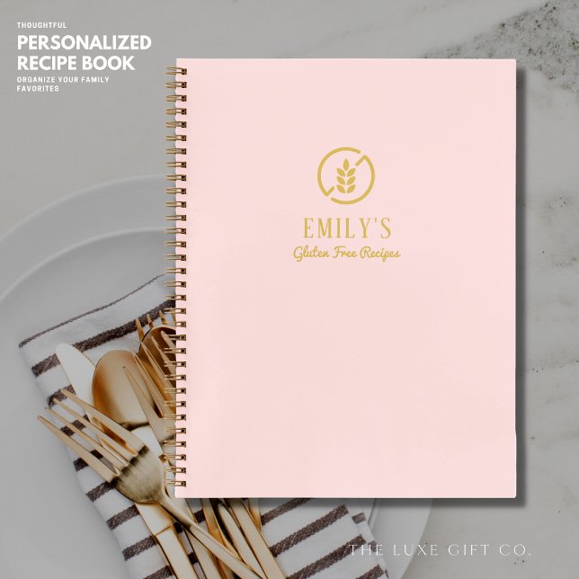 Minimalist Blush Gluten Free Blank Recipe Book (Creator Uploaded)
