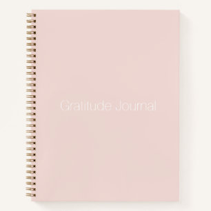 Minimalist blush pink custom Gratitude Journal
