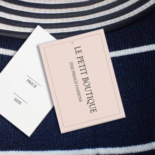 Minimalist Blush Pink Fashion Hanging Price Tag