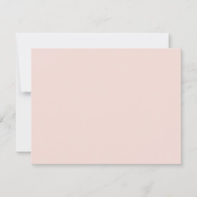 Minimalist blush pink solid plain elegant chic card (Front)