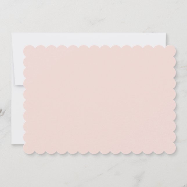Minimalist blush pink solid plain elegant chic card (Front)