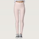 Minimalist blush pink solid plain elegant chic leggings<br><div class="desc">Minimalist blush pink solid plain elegant modern chic girly Leggings</div>