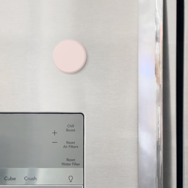 Minimalist blush pink solid plain elegant chic magnet (In Situ (Fridge))